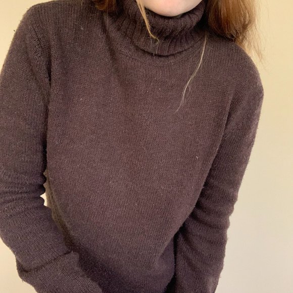 Brown Long Sleeve Turtleneck - Picture 7 of 9